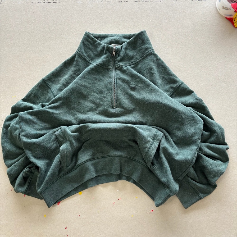 Y2K PINK Victoria's Secret Quarter Zip Pullover Sweater